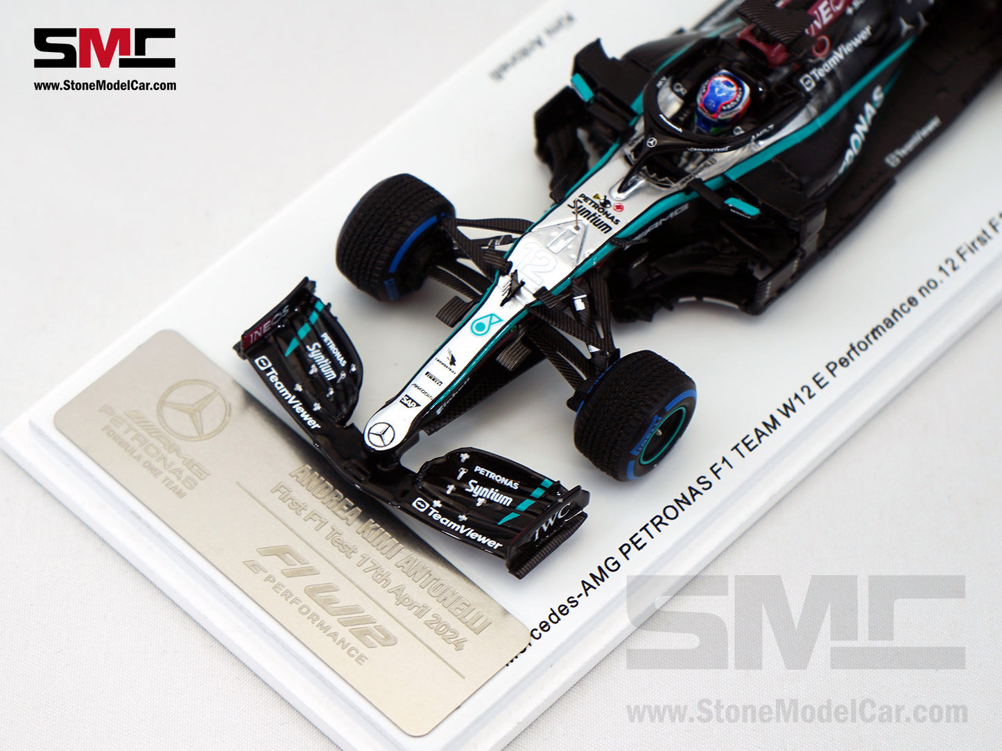 Mercedes F1 W12 #12 Kimi Antonelli 1st F1 Test 2024 W15 Livery Spark 1:43 Special SP639
