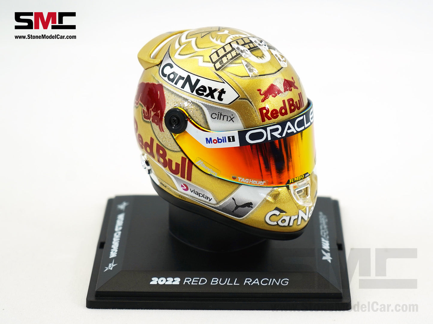 Red Bull F1 RB18 #1 Max Verstappen 2x Times World Champion 2022 Schuberth 1:4 Helmet
