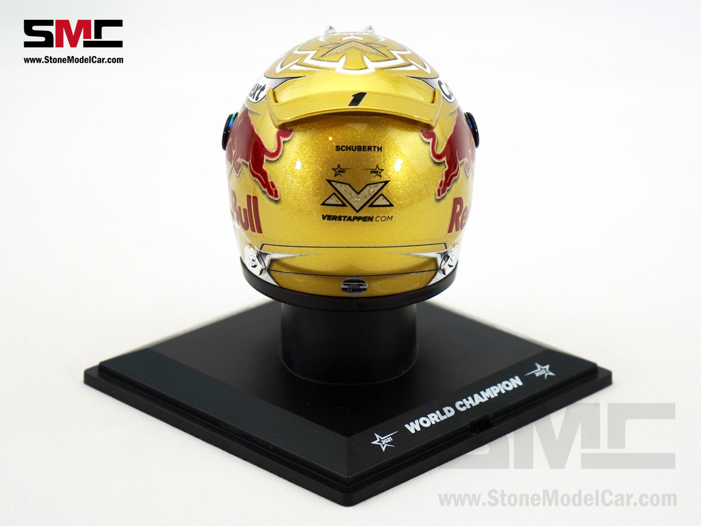 Red Bull F1 RB18 #1 Max Verstappen 2x Times World Champion 2022 Schuberth 1:4 Helmet