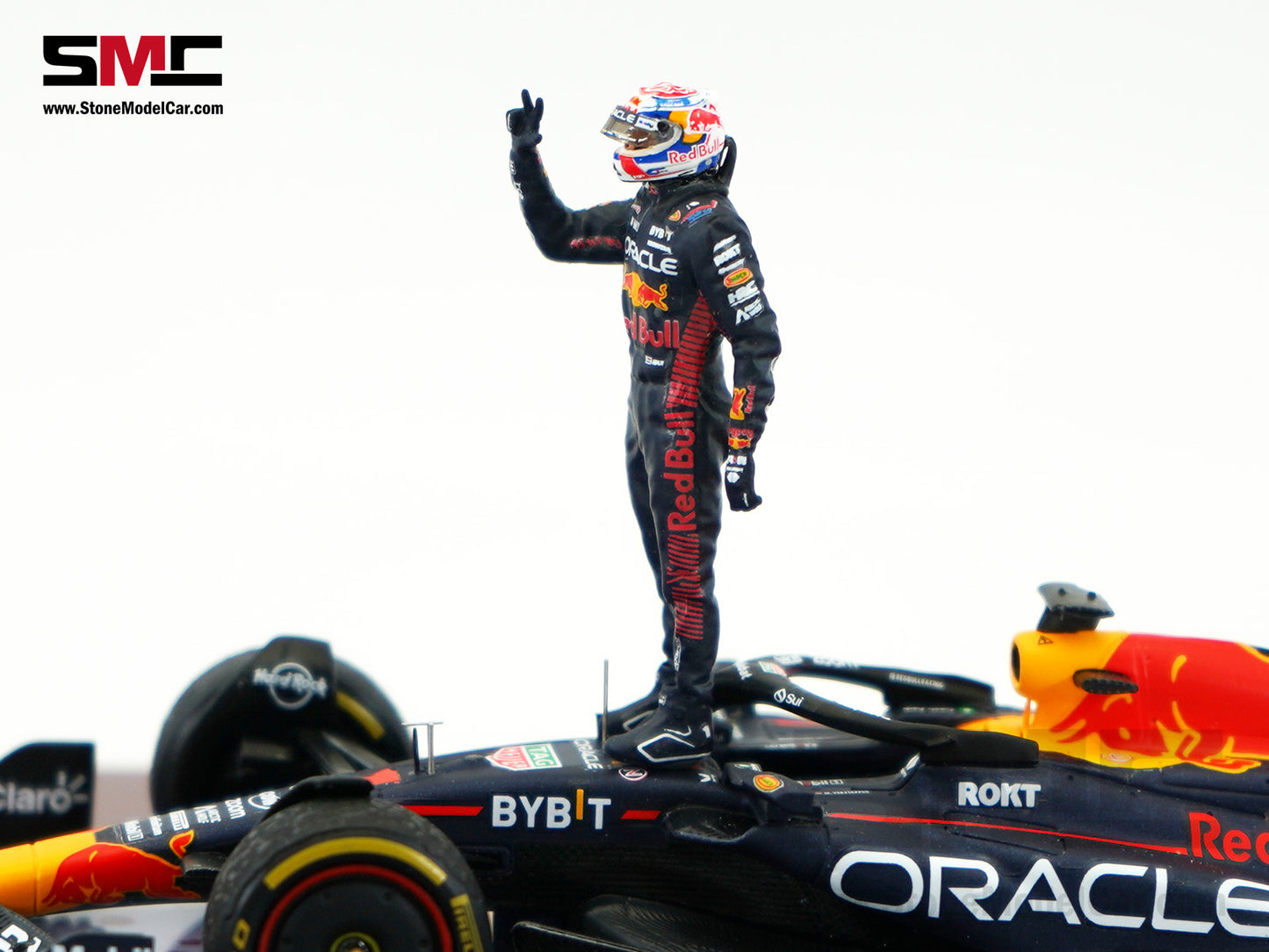 Red Bull F1 RB19 #1 Max Verstappen Winner Qatar GP 2023 World Champion Spark 1:43 Figure Special