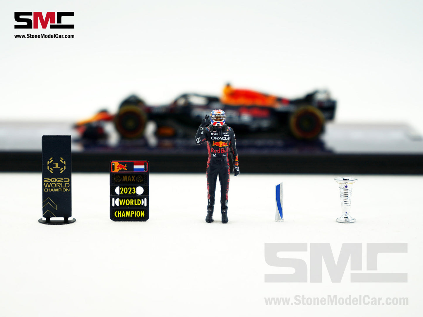 Red Bull F1 RB19 #1 Max Verstappen Winner Qatar GP 2023 World Champion Spark 1:43 Figure Special