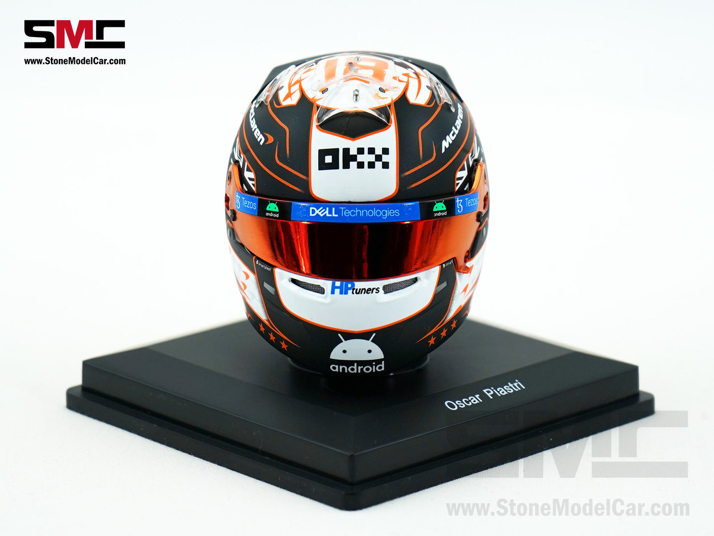 McLaren F1 MCL60 #81 Oscar Piastri Monaco GP 2023 Triple Crown Livery Spark 1:5 Miniature Helmet