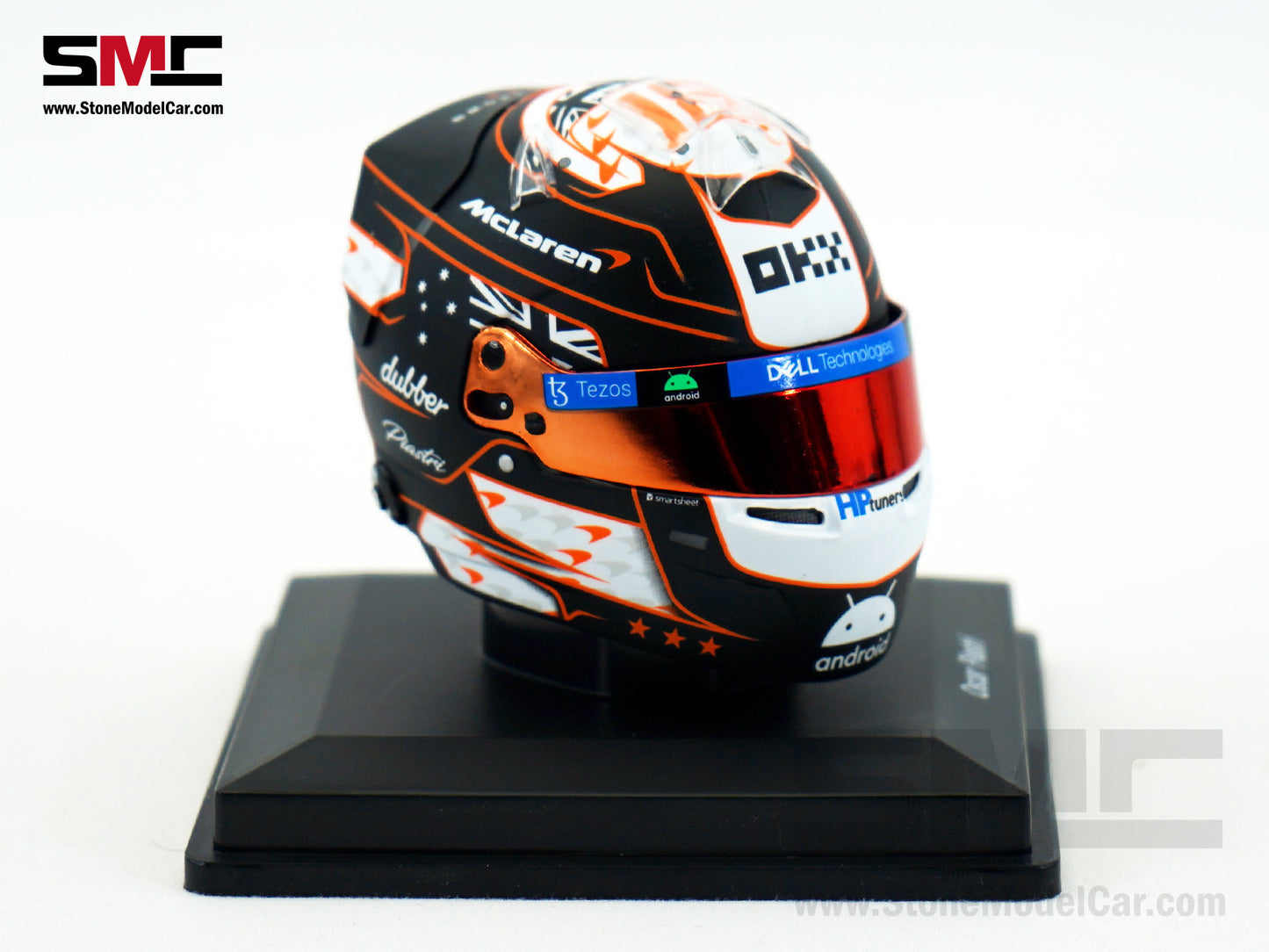 McLaren F1 MCL60 #81 Oscar Piastri Monaco GP 2023 Triple Crown Livery Spark 1:5 Miniature Helmet