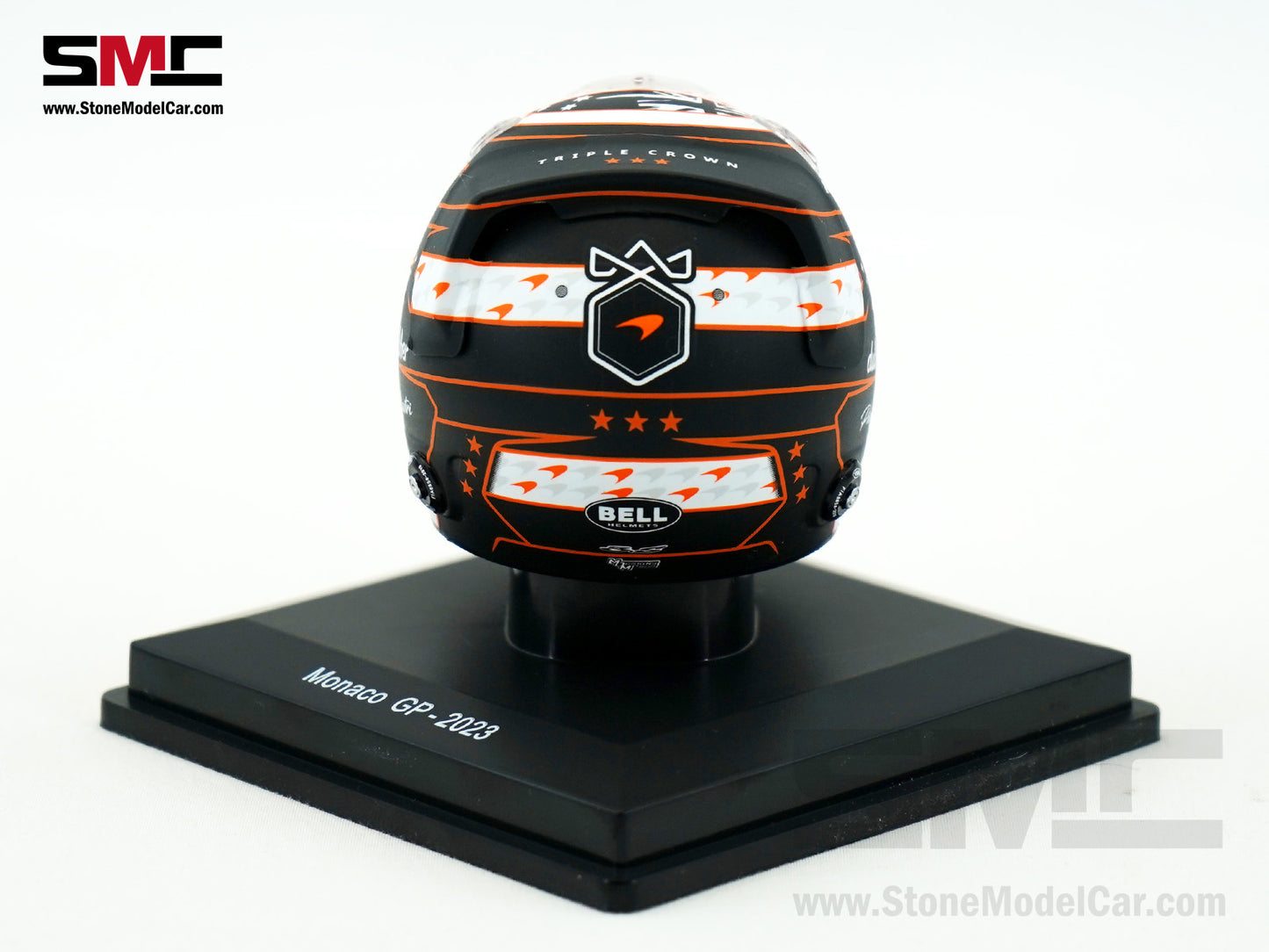 McLaren F1 MCL60 #81 Oscar Piastri Monaco GP 2023 Triple Crown Livery Spark 1:5 Miniature Helmet