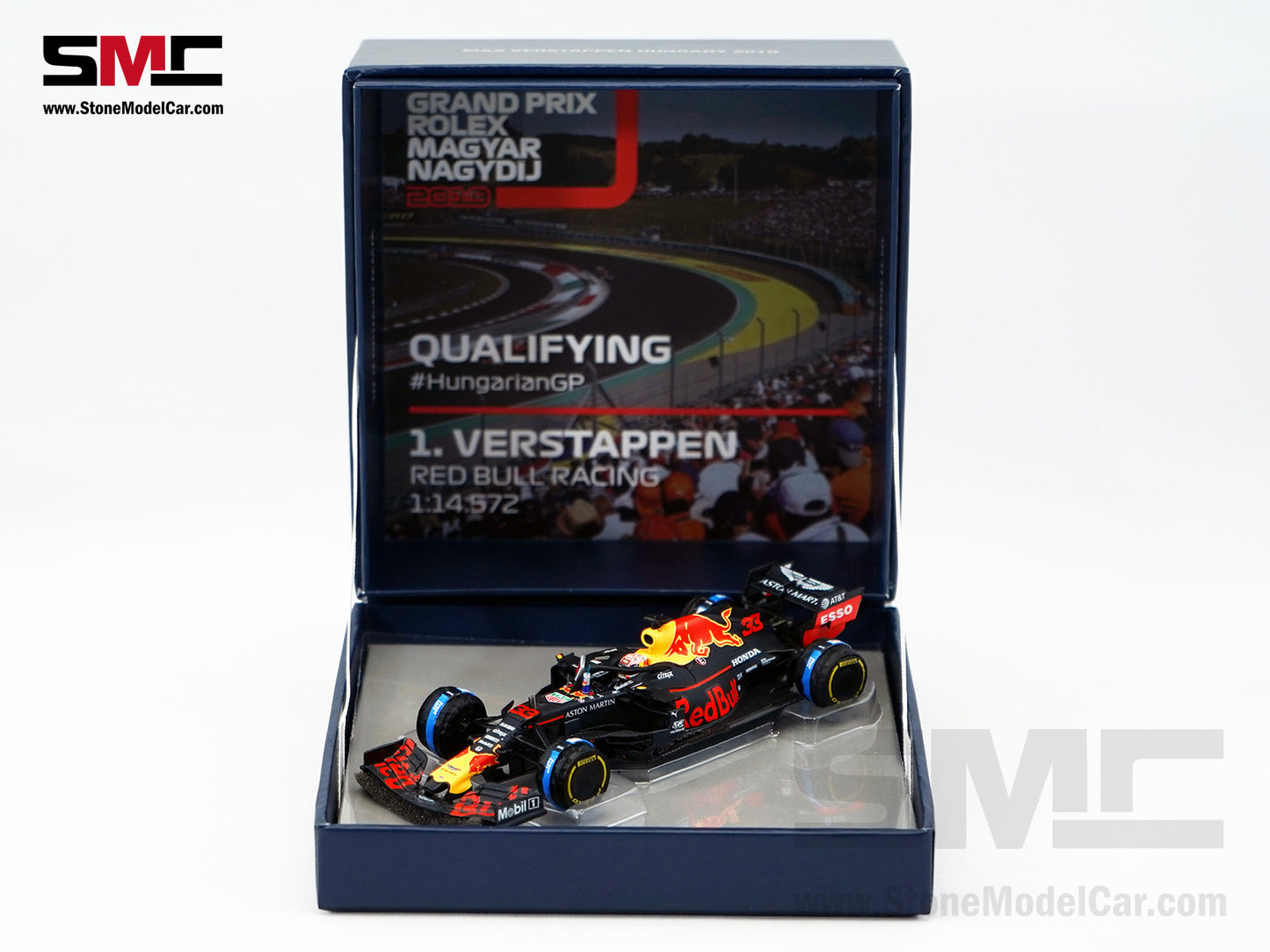 Red Bull F1 RB15 #33 Max Verstappen Hungary GP 2019 1st Career Pole Spark 1:43 Special Edition
