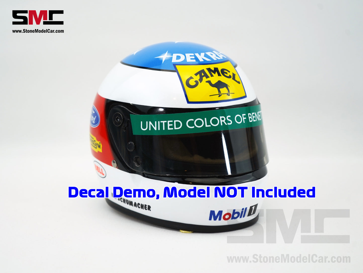 Camel Decal for Benetton Ford F1 B192 #19 Michael Schumacher Belgian GP Spa 1992 1st Creer Win 1:2 Helmet