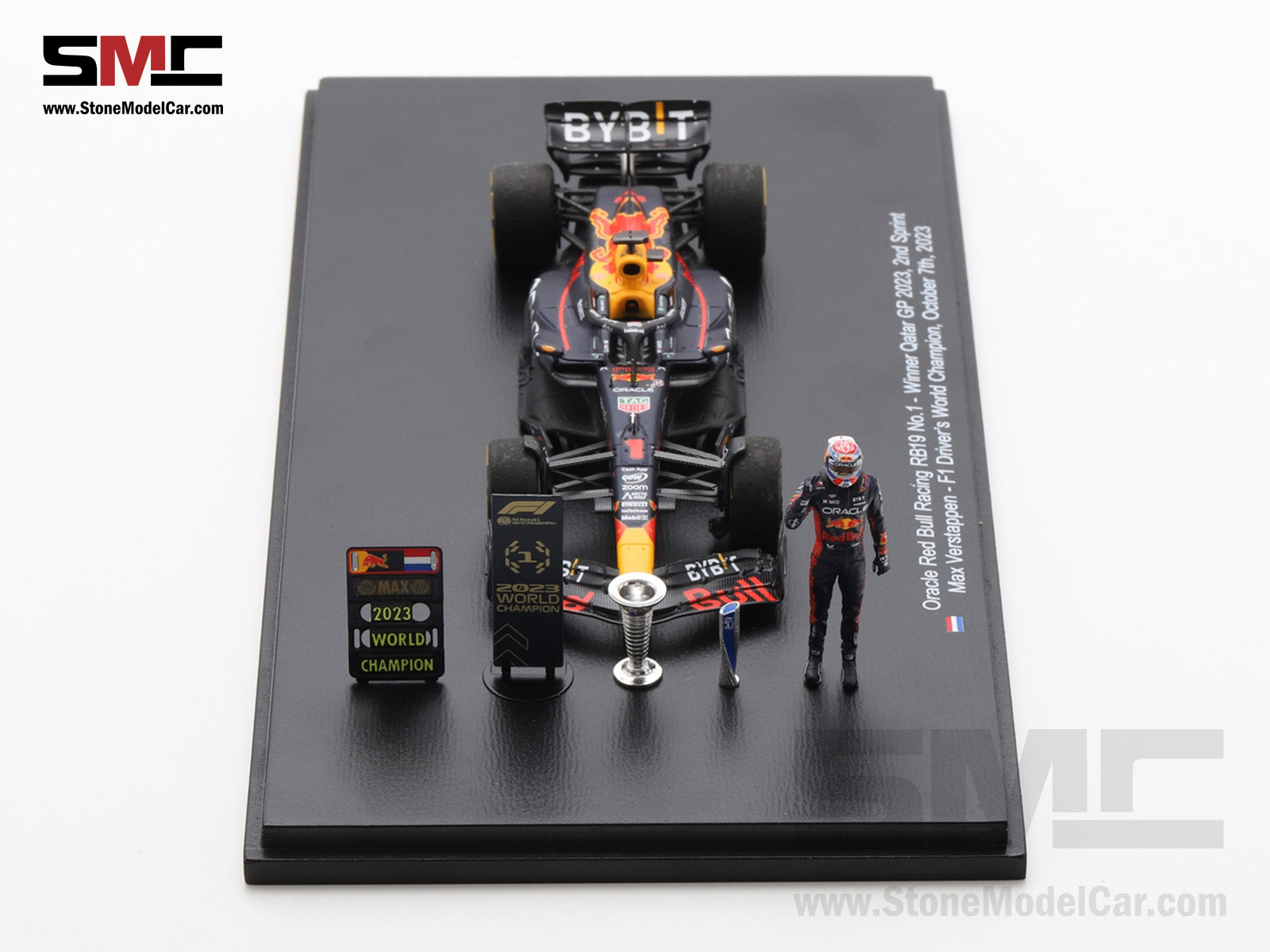 Pre-Order] Red Bull F1 RB19 #1 Max Verstappen Winner Qatar