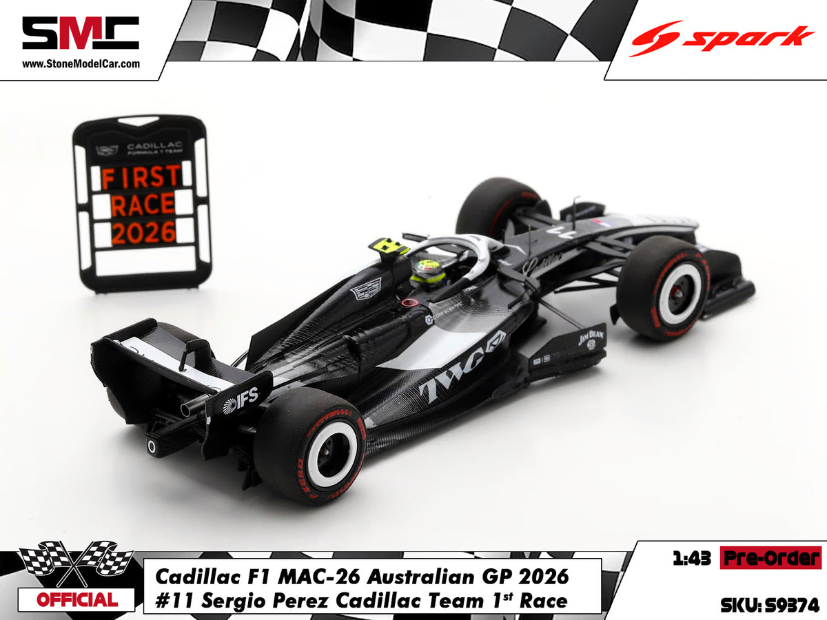 [Pre-Order] Cadillac F1 MAC-26 #11 Sergio Perez Australian GP 2026 1st Race Spark 1:43 S9374