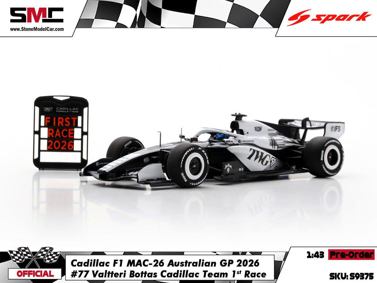 [Pre-Order] Cadillac F1 MAC-26 #77 Valtteri Bottas Australian GP 2026 1st Race Spark 1:43 S9375