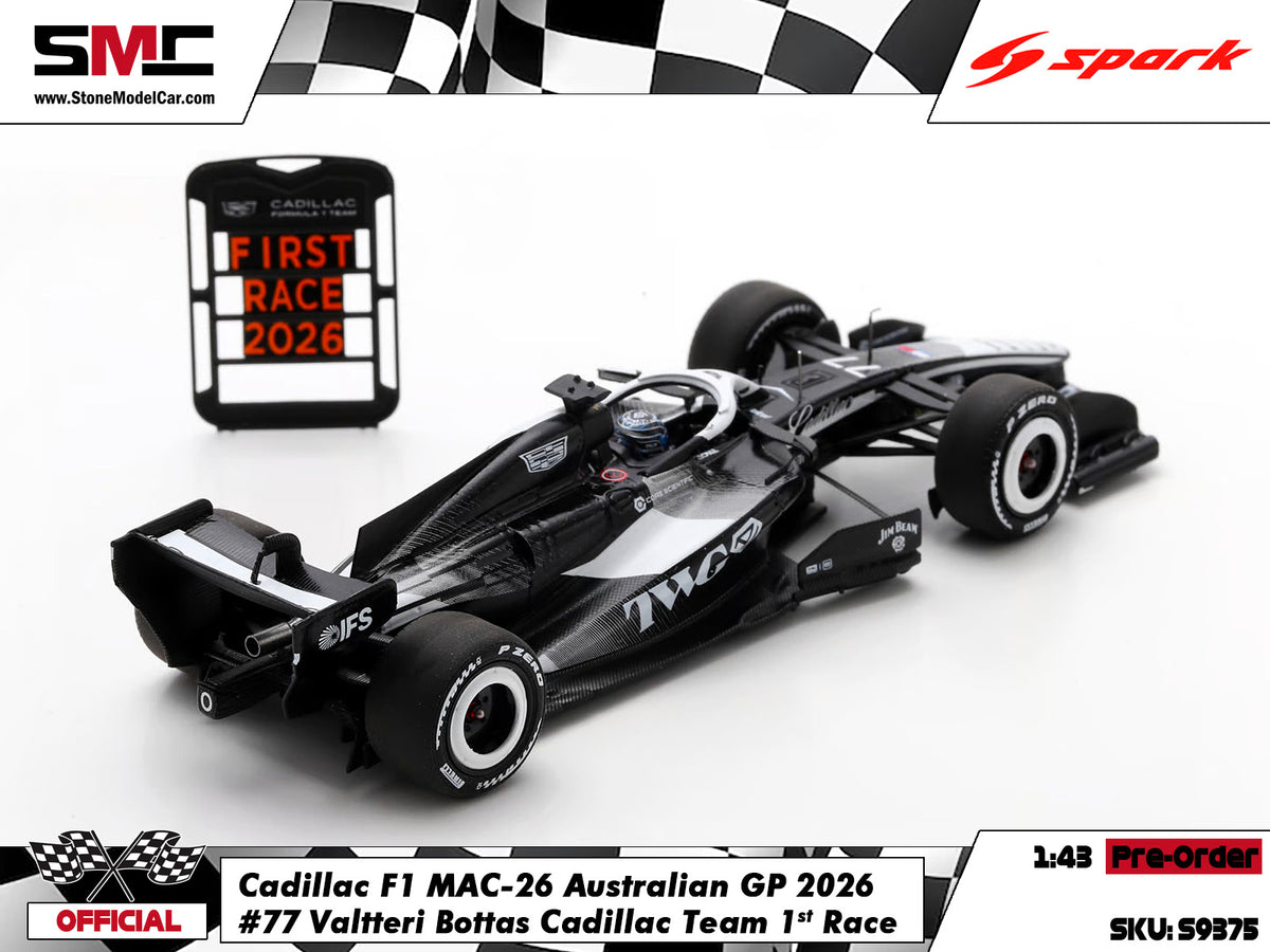 [Pre-Order] Cadillac F1 MAC-26 #77 Valtteri Bottas Australian GP 2026 1st Race Spark 1:43 S9375