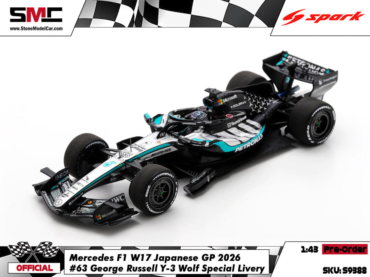 [Pre-Order] Mercedes F1 W17 #63 George Russell Japanese GP 2026 Spark 1:43 S9388
