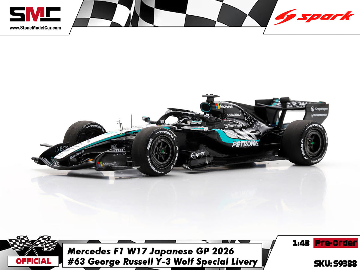 [Pre-Order] Mercedes F1 W17 #63 George Russell Japanese GP 2026 Spark 1:43 S9388