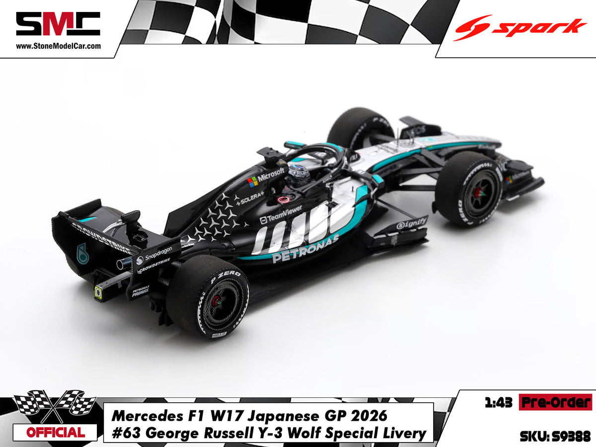 [Pre-Order] Mercedes F1 W17 #63 George Russell Japanese GP 2026 Spark 1:43 S9388
