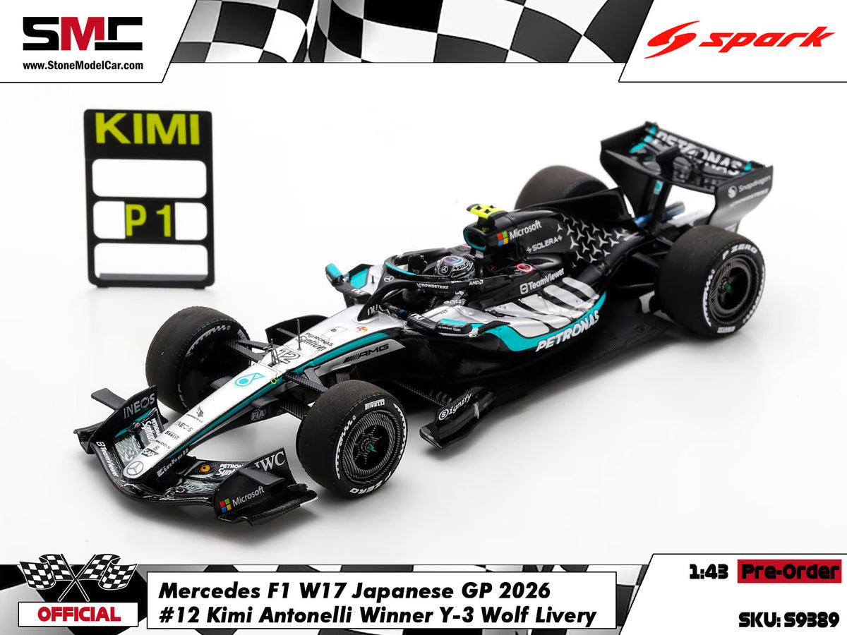 [Pre-Order] Mercedes F1 W17 #12 Kimi Antonelli Japanese GP 2026 Spark 1:43 S9389