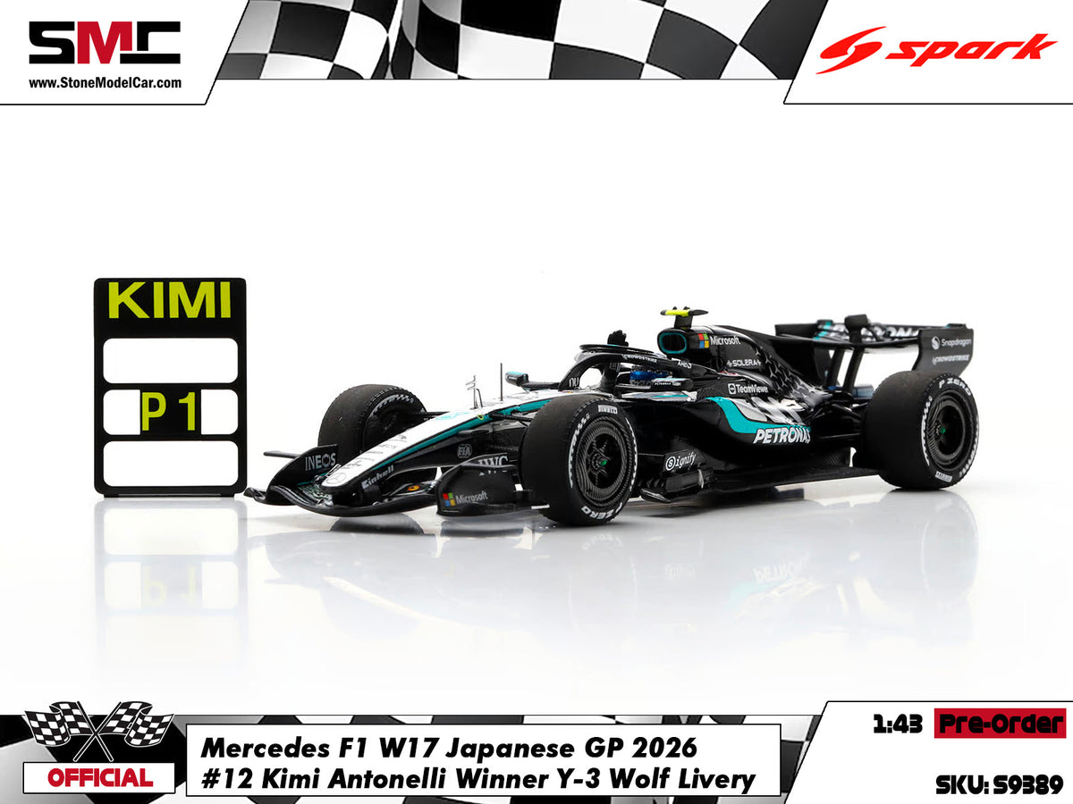[Pre-Order] Mercedes F1 W17 #12 Kimi Antonelli Japanese GP 2026 Spark 1:43 S9389
