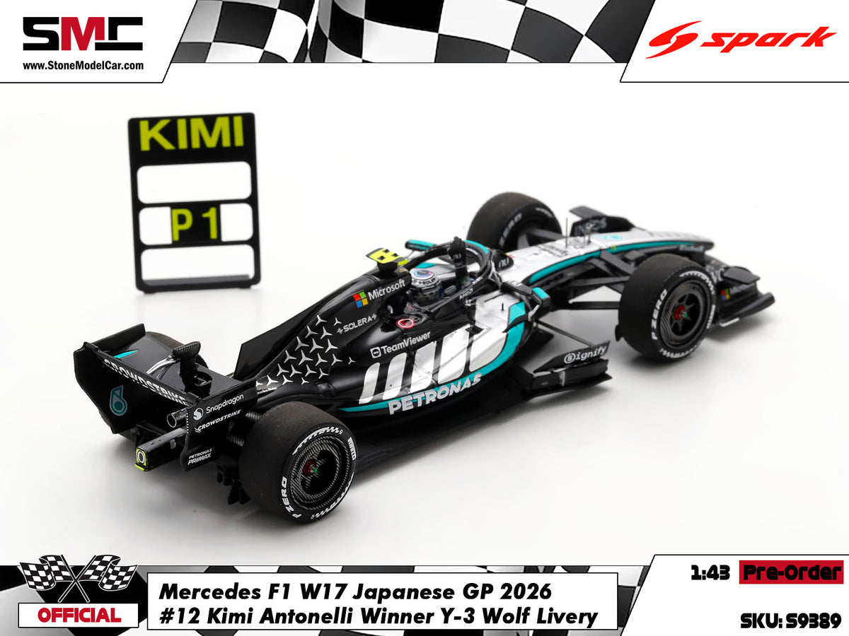 [Pre-Order] Mercedes F1 W17 #12 Kimi Antonelli Japanese GP 2026 Spark 1:43 S9389