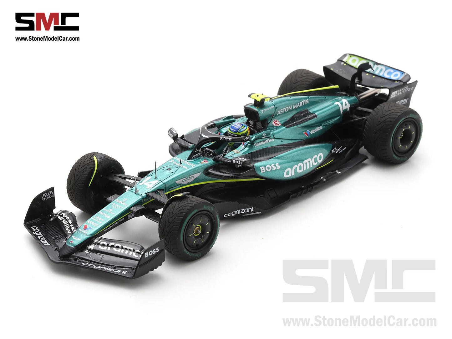 Aston Martin F1 AMR24 #14 Fernando Alonso Canada GP 2024 6th Place 1:43 Spark S9542