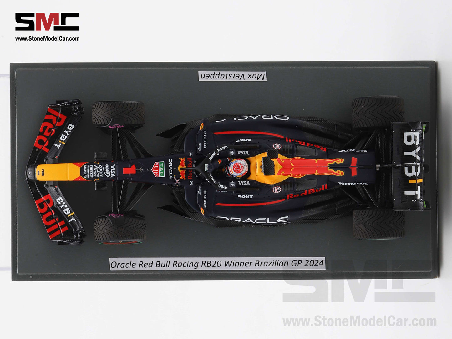 [Pre-Order] Red Bull F1 RB20 #1 Max Verstappen Brazil GP Winner 2024 World Champion Spark 1:43 S9550