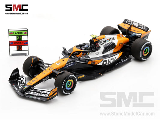 McLaren F1 MCL38 #4 Lando Norris Singapore GP 2024 Winner Special Livery 1:43 Spark S9561