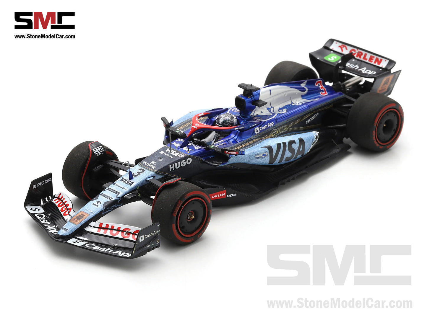 Visa Cash App RB F1 VCARB 01 #3 Daniel Ricciardo Singapore GP 2024 Special Livery Spark 1:43 S9562