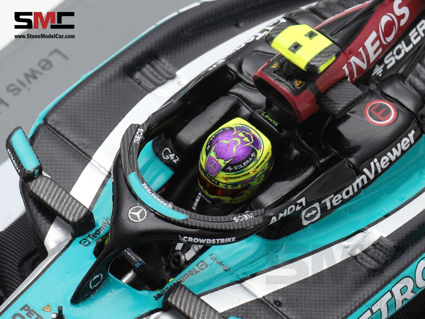 [Pre-Order] Mercedes F1 W15 #44 7x World Champion Lewis Hamilton Singapore GP 2024 350th Race 1:43 Spark S9570