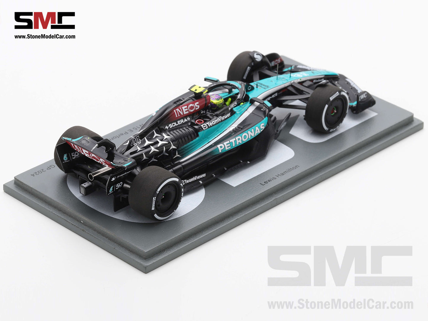 [Pre-Order] Mercedes F1 W15 #44 7x World Champion Lewis Hamilton Singapore GP 2024 350th Race 1:43 Spark S9570