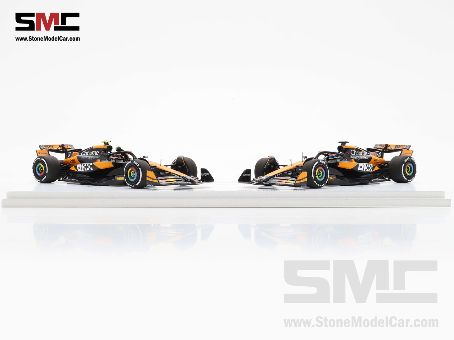 [Pre-Order] McLaren F1 MCL38 #4 L. Norris & #81 O. Piastri Abu Dhabi GP 2024 World Constructors' Champions 1:43 Spark