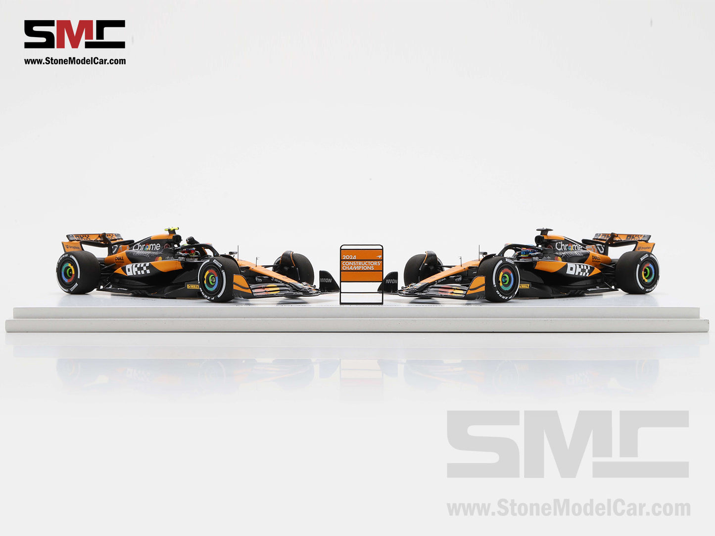 [Pre-Order] McLaren F1 MCL38 #4 L. Norris & #81 O. Piastri Abu Dhabi GP 2024 World Constructors' Champions 1:43 Spark