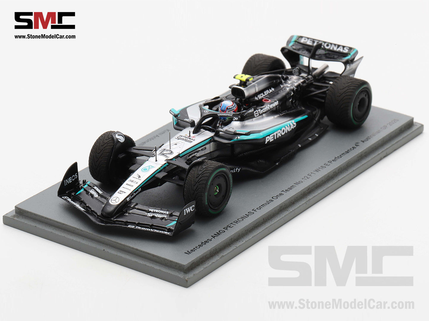 [Pre-Order] Mercedes F1 W16 #12 Kimi Antonelli Australian GP 2025 4th Spark 1:43 S9573