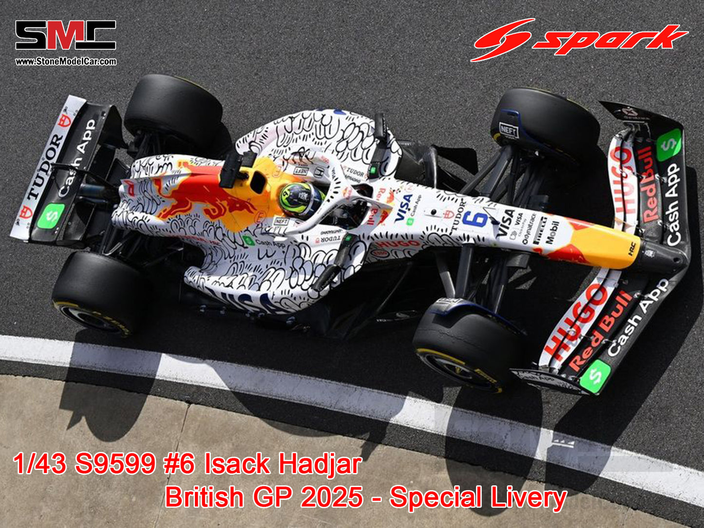 [Pre-Order] Visa Cash App RB F1 VCARB 02 #6 Isack Hadjar British GP 2025 Spark 1:43 S9599