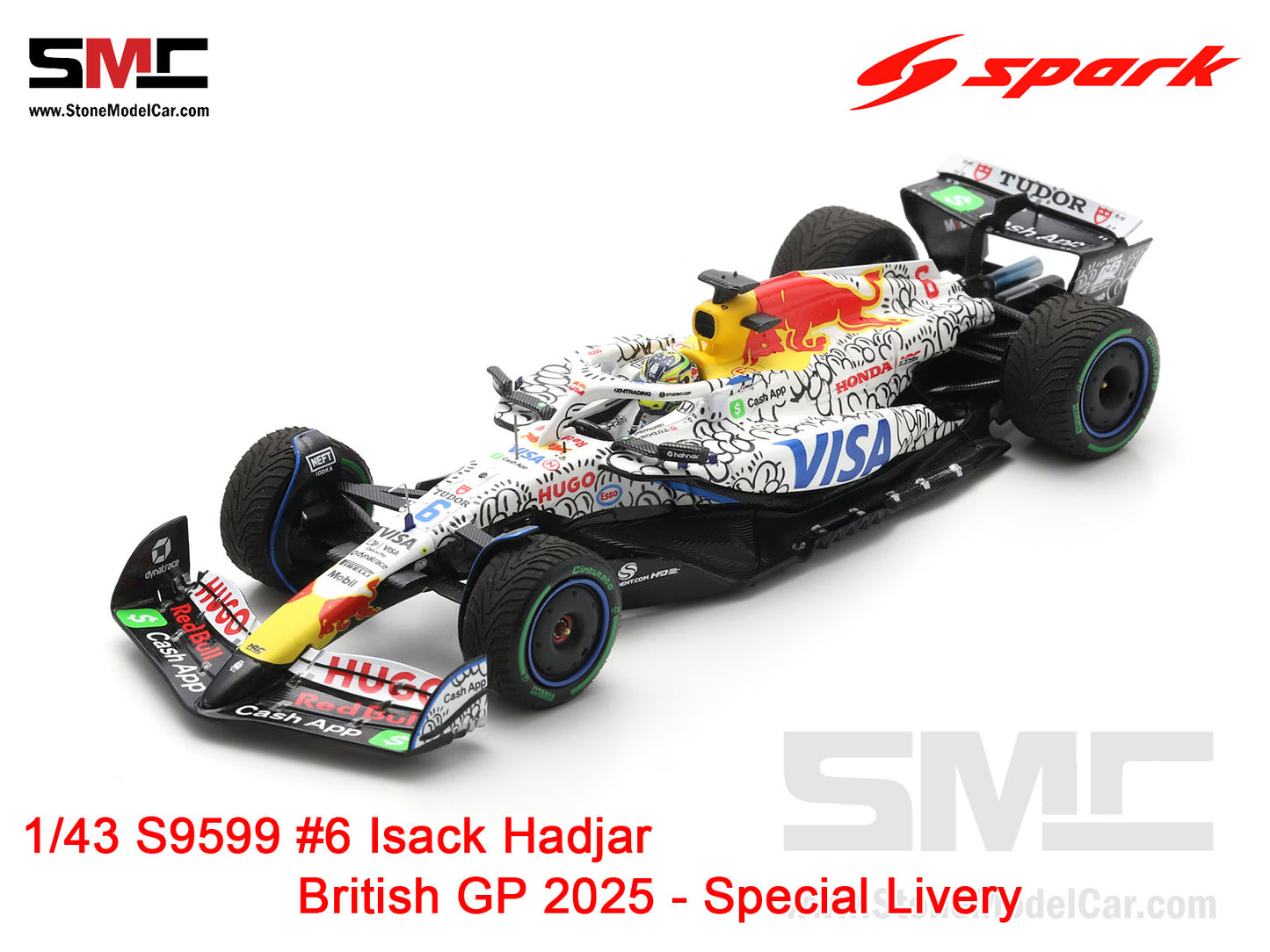 Visa Cash App RB F1 VCARB 02 #6 Isack Hadjar British GP 2025 Spark 1:43 S9599