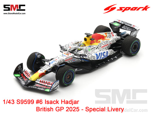 [Pre-Order] Visa Cash App RB F1 VCARB 02 #6 Isack Hadjar British GP 2025 Spark 1:43 S9599
