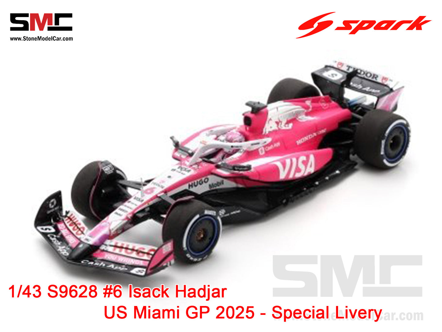 [Pre-Order] Visa Cash App RB F1 VCARB 02 #6 Isack Hadjar US Miami GP 2025 Spark 1:43 S9628