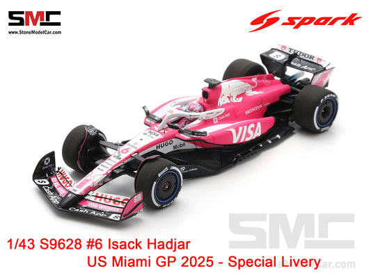 [Pre-Order] Visa Cash App RB F1 VCARB 02 #6 Isack Hadjar US Miami GP 2025 Spark 1:43 S9628