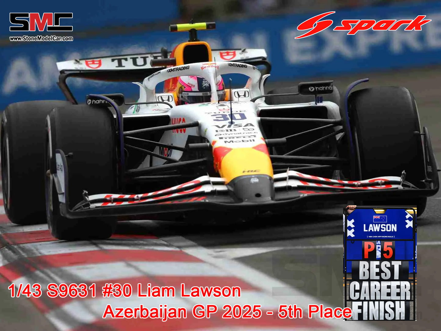 [Pre-Order] Visa Cash App RB F1 VCARB 02 #30 Liam Lawson Azerbaijan GP 2025 Spark 1:43 S9631