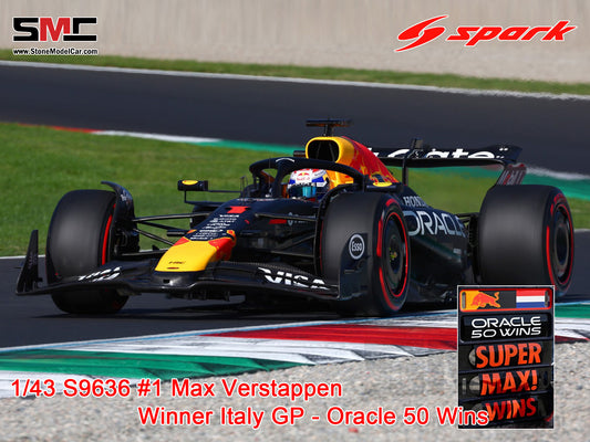 [Pre-Order] Red Bull F1 RB21 #1 Max Verstappen Italy Monza GP Winner 2025 Spark 1:43 S9636