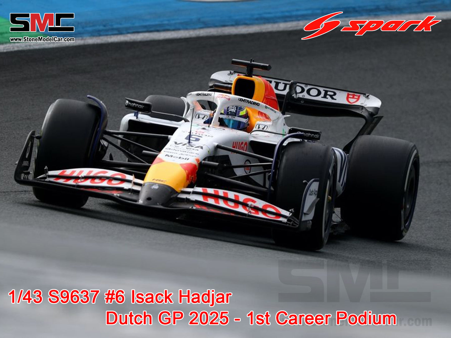 [Pre-Order] Visa Cash App RB F1 VCARB 02 #6 Isack Hadjar Dutch GP Podium 2025 Spark 1:43 S9637