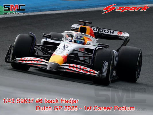 [Pre-Order] Visa Cash App RB F1 VCARB 02 #6 Isack Hadjar Dutch GP Podium 2025 Spark 1:43 S9637