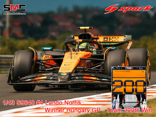 [Pre-Order] McLaren F1 MCL39 #4 Lando Norris Hungarian GP 2025 Winner Spark 1:43 S9640