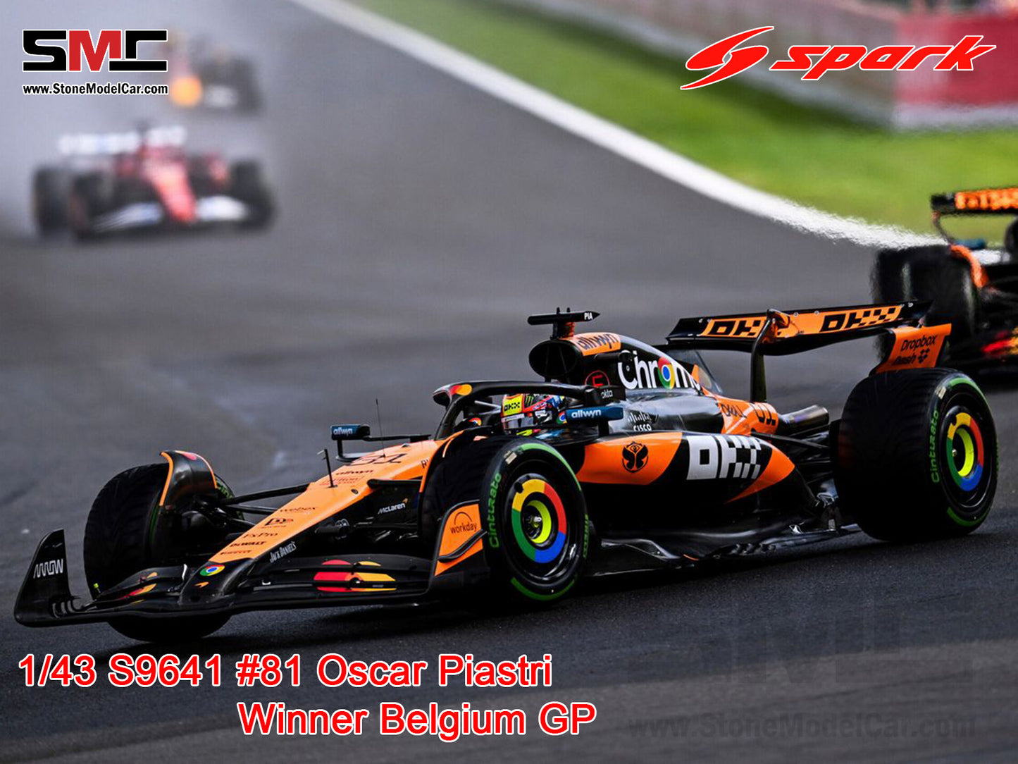 [Pre-Order] McLaren F1 MCL39 #81 Oscar Piastri Belgian GP 2025 Winner 1:43 Spark S9641