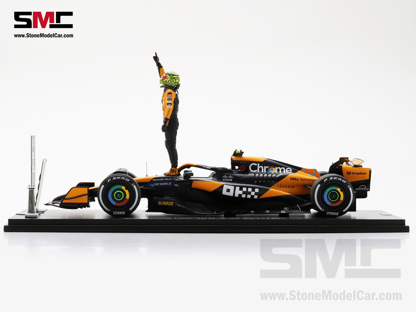 [Pre-Order] McLaren F1 MCL38 #4 Lando Norris Miami GP 2024 1st Career Win 1:18 Spark Figure Special Edition