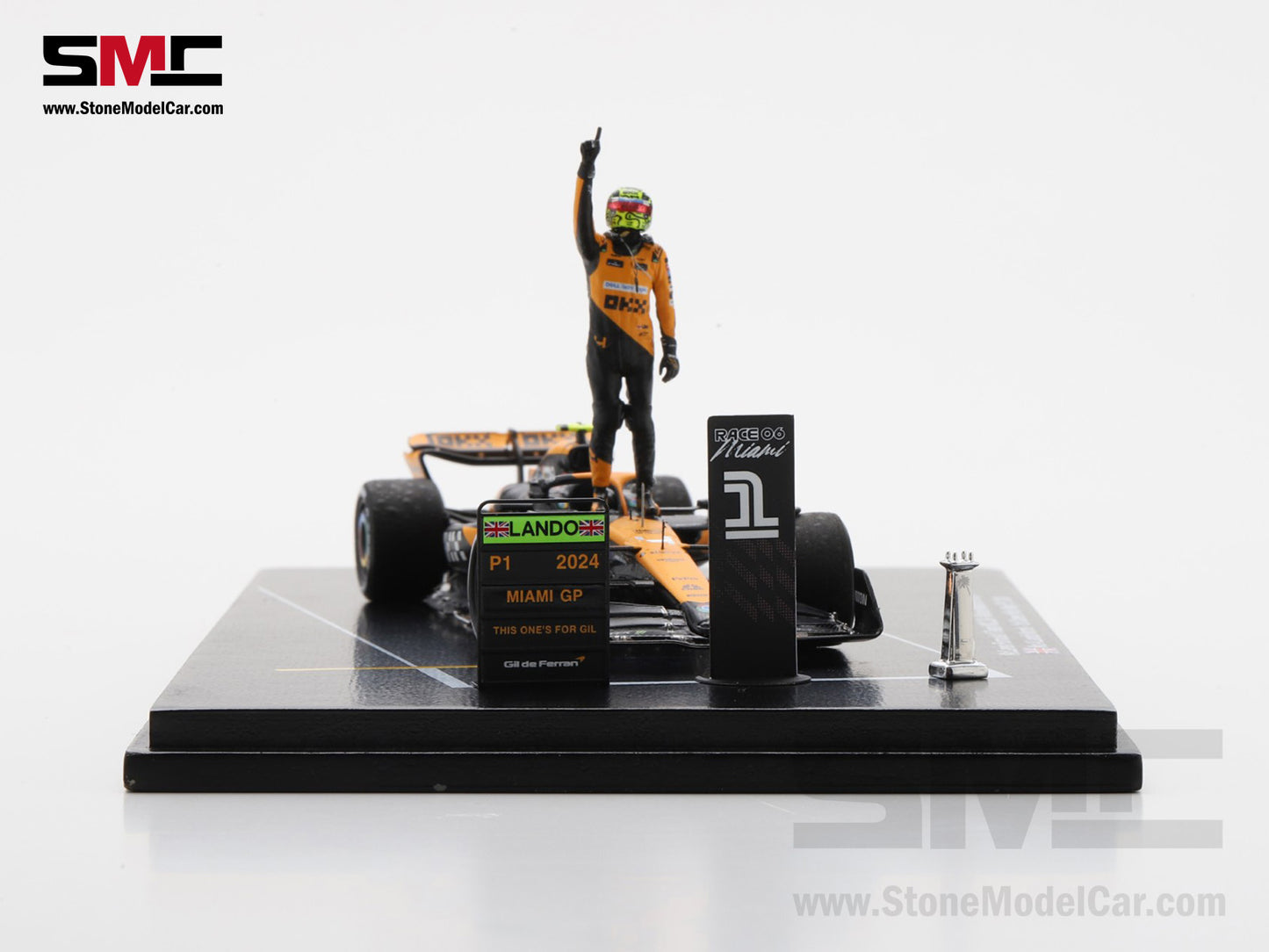 [Pre-Order] McLaren F1 MCL38 #4 Lando Norris Miami GP 2024 1st Career Win 1:43 Spark Figure Special Edition