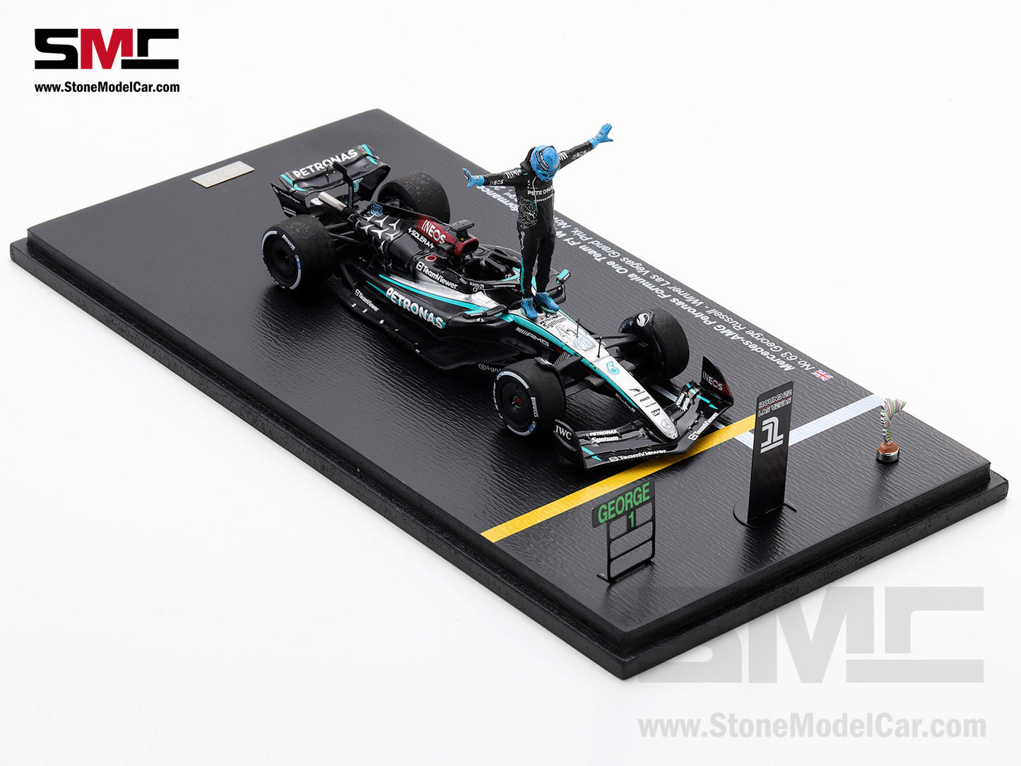 [Pre-Order] Mercedes F1 W15 E Performance #63 George Russell Las Vegas GP Winner 2024 Spark 1:43 Special Edition