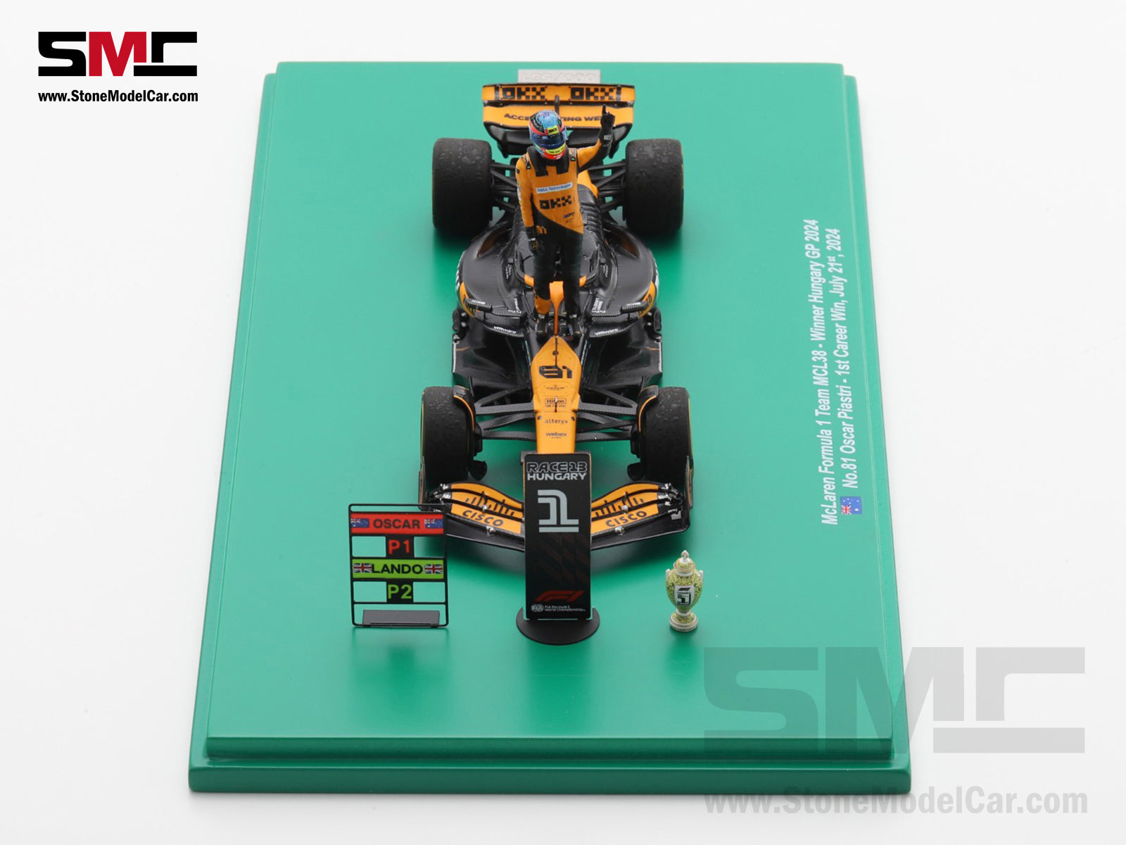 McLaren F1 MCL38 #81 Oscar Piastri Hungary GP Winner 2024 1st