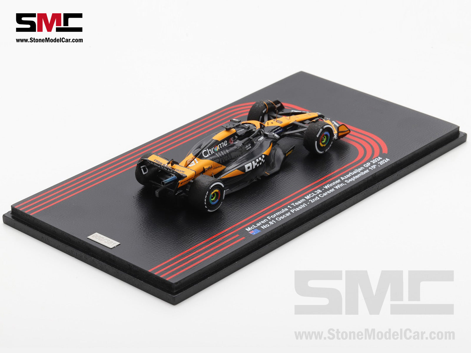 ミニカー PMA 1/43 Reynard F3 & McLaren MP4/9 McLaren F1 MCL38 #81 Oscar Piastri Azerbaijan GP Winner 2024 2nd