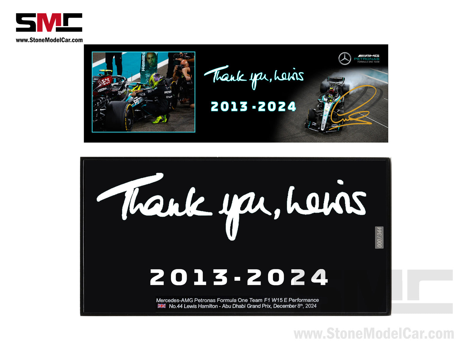 スパーク　Mercedes F1 100勝目　Lewis Hamilton Pre-Order] Mercedes F1 W15 #44 7x World Champion Lewis