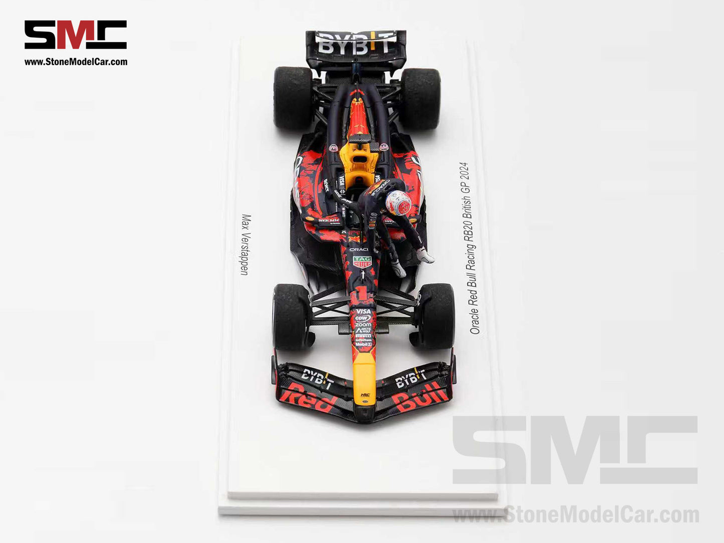[Pre-Order] Red Bull F1 RB20 #1 Max Verstappen British GP Livery 2024 World Champion 1:43 Spark Special Figrine Edition