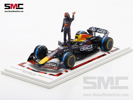 [Pre-Order] Red Bull F1 RB21 #1 Max Verstappen Belgium GP 2025 Special Orange Lion Helmet 1:43 Spark Special Figrine Edition