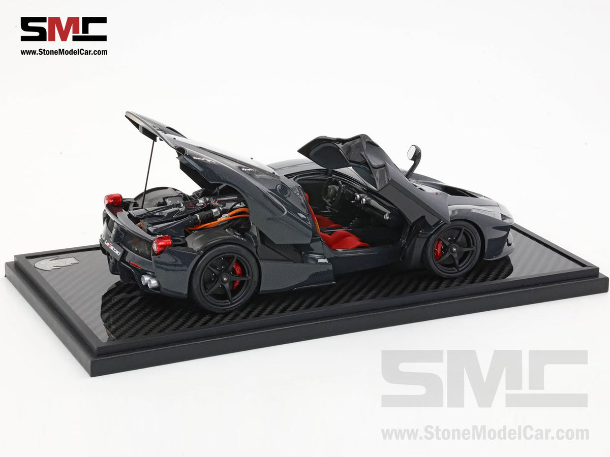 BBR High End Ferrari 1:18 LaFerrari Full Carbon Diecast Full Open with Carbon Base