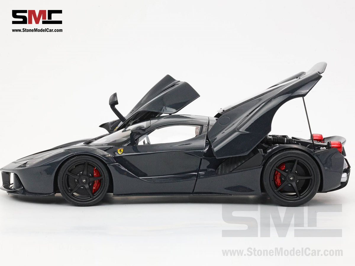 BBR High End Ferrari 1:18 LaFerrari Full Carbon Diecast Full Open with Carbon Base